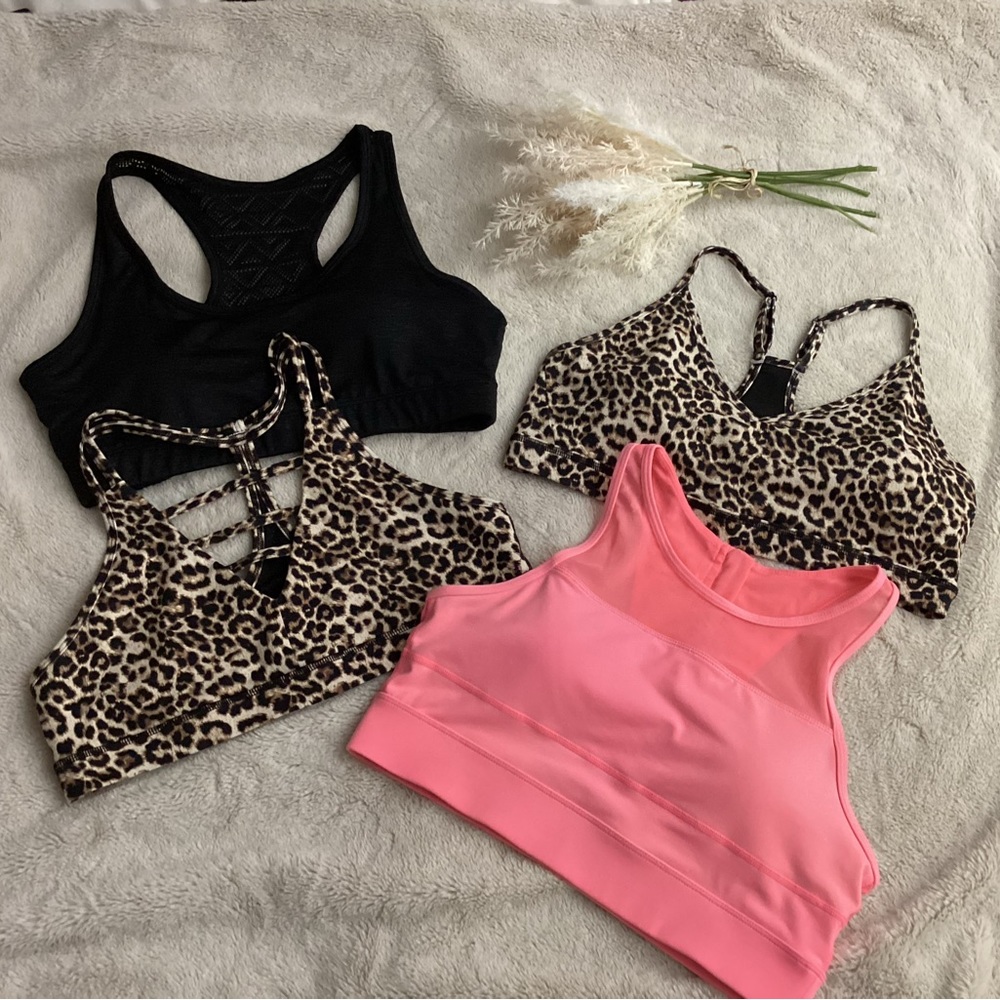 Zyia sports bra bundle size large bomber all star